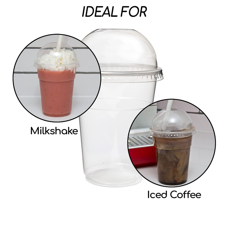 Smoothie Cups: Pack of 20-10oz (284ml), 12oz (340ml) or 16oz