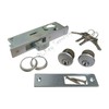 Storefront Door Mortise Lock Hook Deadbolt with 2 Cylinders Adams