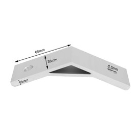 10pcs 135 Degree Aluminum Alloy Corner Brace Brackets Angle Angle Corner Braces Aluminum Alloy Bracket Connector for Aluminum T-Slot Frame Connection (4040-135