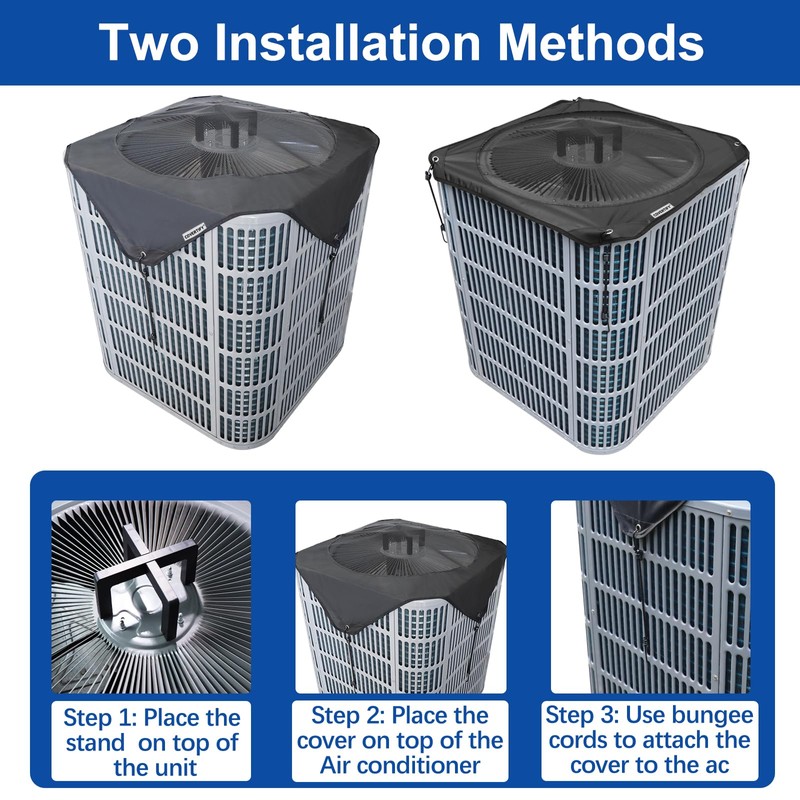 COVERTIFY Central Air Conditioner Covers for Outside with AC Cover
