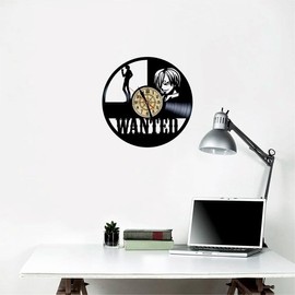 VINY WOODY Chef Pirate of the Blue Sea Vinyl Disc Clock Wanted Sanji Wall Decoration Original Gift