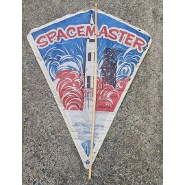 Top Flite Vintage 1970's Top Flite Paper Kite Spacemaster Rocket Takeoff Read Description