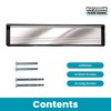 Keypak 12 inch (30.6cm) Door Letterbox - Fits 20-40mm Doors,