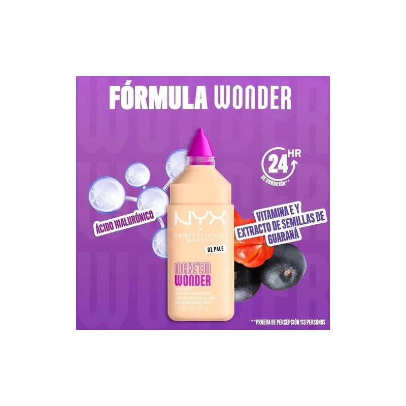 Base De Maquillaje Make Em Wonder 30ML Nyx