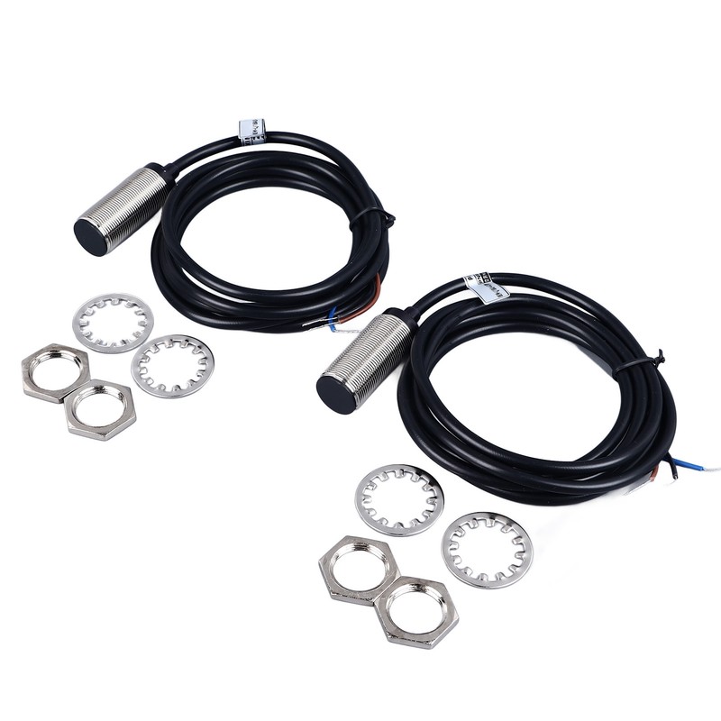 2 Pcs Inductive Proximity Sensor 4mm Detecting Distance DC 3