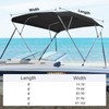4 Bow Bimini Top Replacement Canvas for Boat with Light