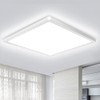 zemty zemty LED Deckenleuchte Flach 28W 29.5cm, 3000K/4000K/6500K Deckenlampe Eckig