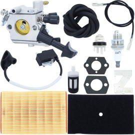 ALRACALL BR430 Carburetor Compatibale with Zama C1Q-S210 C1Q-S210B C1Q-S209C Fits for Stihl BR350 BR350Z BR430 BR430Z BR450 SR430 SR450 with Ignition Coil