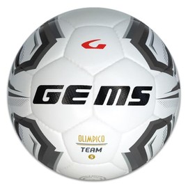 Gems UN06-0310 OLIMPICO TEAM UNISEX Pallone da calcio BIANCO/NERO Taglia 5