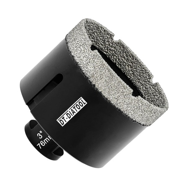 DT-DIATOOL Daimond Core Drill Bit 3 Inch Vaccum Brazed Hole