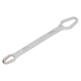 ANKROYU Double Ended Self Tightening Wrench, Steel Double Ended Wrench, High Hardness Double Ended Self Tightening Spanner for Mechanical Engineering (Silver)
