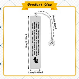 Thank You Gifts for Men Women Bookmark Appreciation Gifts for Friends Birthday Present for Coworkers Friend Book Mark Friendship Present for Best Friend Women Men Bookmark Thanksgiving Day