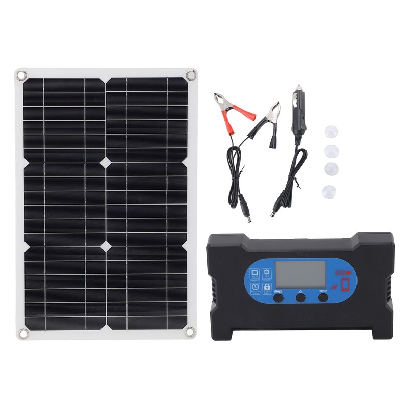 20W 18V Monocrystalline Solar Panel Kit Multifunctional Emergency High Efficiency