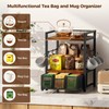 Plaviya 3-Tier Tea Bag Organizer with Drawer for Countertop