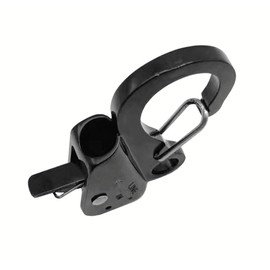 HAIWEN Boat Anchor Hook Sliding Hook,Stainless Steel 316 Knotless Anchor Hook Clips with Quick Release for 3/8'' - 5/8'' Rope (Black)