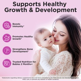 Wellements Organic Baby Multivitamin Drops (1 Fl Oz) - Cherry Flavor Liquid Multivitamins for Infants & Toddlers (2 Months+) - Toddler Vitamins for Immune Support*, Healthy Growth & Bone Development*