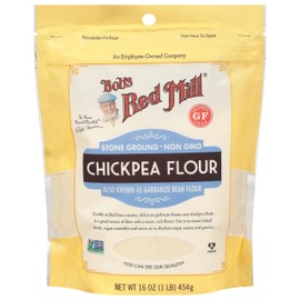 Bob's Red Mill Chickpea Flour, 16oz (Pack of 1) - Non GMO, Gluten Free, Vegan, Keto Friendly Friendly, Kosher