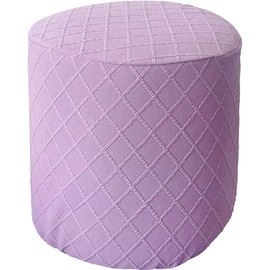 Ottoman Slipcovers Round Small/Medium/XX-Large/Large, Stretch Velvet Ottoman Cover 40/30/36/25/18/42/20, Storage Footstool Cover Slipcovers, Stool Pouf Furniture Protector Slipcover(#45,W18 xH18)