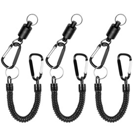 3pcs Fly Fishing Magnetic Net Release Holder Fishing Lanyard Magnetic Keeper Magnet Clip Landing Net Connector