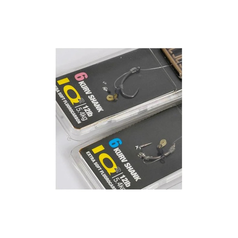 Ready Tied Carp Rigs IQ D-Rig: Size 8: Barbed