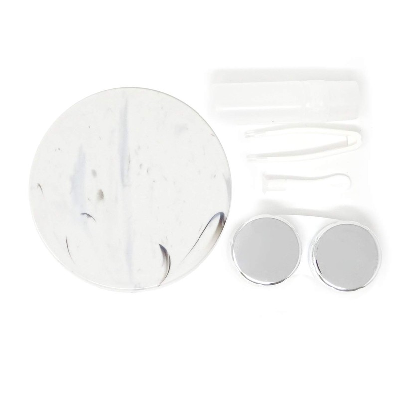 Honbay Fashion Marble Contact Lens Case Portable Contact Lens Box