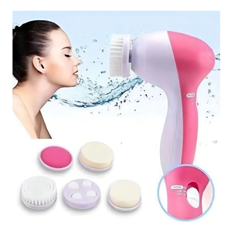 Cepillo Facial Limpieza 5en1 Exfoliante Rostro Belleza