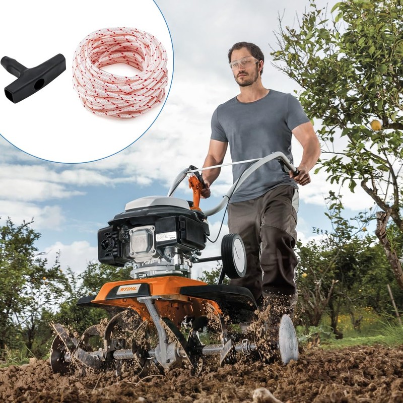 Pull Cord for Lawnmower, 1 Set Recoil pull cord starter