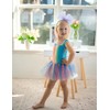 Zaclotre Girls Ballet Leotards Sparkly Sleevesless Mesh Dance Dress Tutu