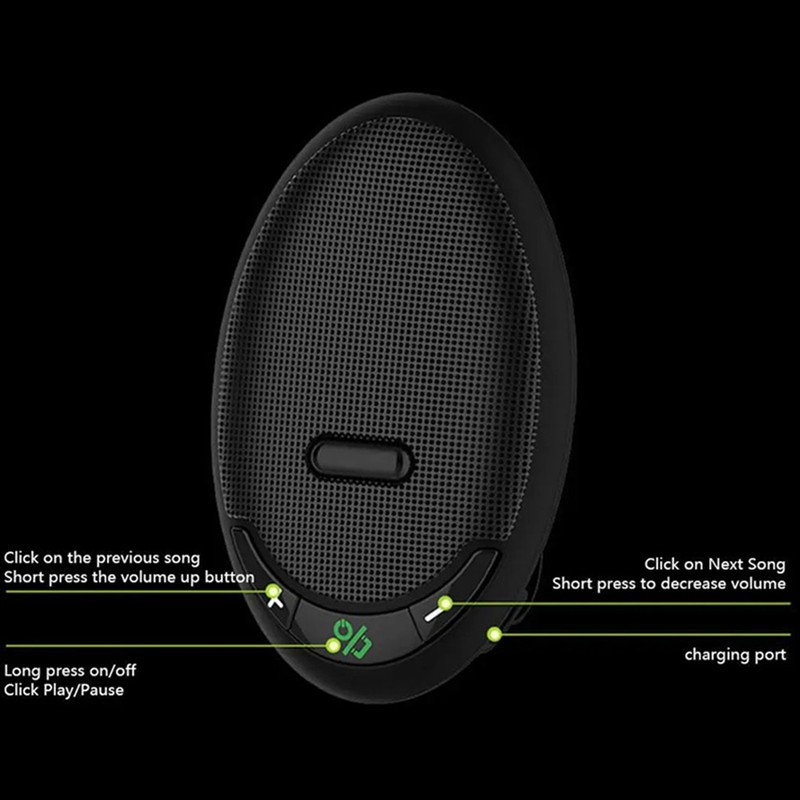 Car Wireless Bluetooth Speaker BT 5.0 EDR Support Voice Helper