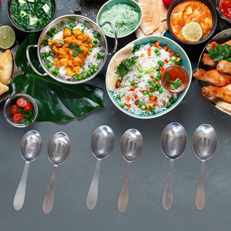 Darware Portion Control Serving Spoons (6-Piece Dining Set); w 1/4