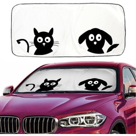 Parasol para parabrisas de coche con diseño único para mantener tu vehículo fresco y sin daños, caricaturas animadas, Pet Design, Pet Design