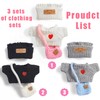 ebuddy 3 Sets Doll Clothes for 17cm Plush Dolls -