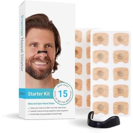 Tiras nasales antironquidos, tiras nasales que respiran mejor el sueño, almohadillas para orejas nasales cómodas para hoteles, hogar, viajes de negocios, coche y viajes (15 Pairs)