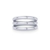 PAVOI Stainless Steel Chunky Triple Band Ring for Women |