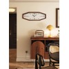 DaguyS Wooden Retro Wall Clocks, 18 Inches Square Clocks Rectangular