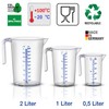 BigDean Measuring Cup Set – 3 Sizes: 500 ml, 1