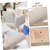TOVINANNA Nail Arm Rest Pillow Wooden Hand Rest Stand for