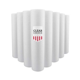 Clear Choice Sediment Water Filter 5 Micron 20 x 4.50" Water Filter Cartridge Replacement 20 inch RO System DEV910837 EV910837, 155358-43 P5-20BB, 8-Pk