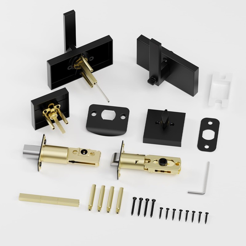 Newlaking Exterior Door Handle with Single Cylinder Deadbolt Lock