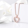 Glass Cremation Jewelry Necklace for Ashes Heart Memorial Lockets for