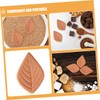 BIUDECO 4pcs Leaf Shaped Sugar Savers Reusable Brown Sugar Softener