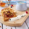 LOMILD Dalmatian Silicone Jar Spatula, Slanted Head Scraper & Jam