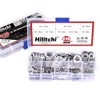 Hilitchi 410-Pcs [8-Size] 304 Stainless Steel Flat Washer Assortment Set