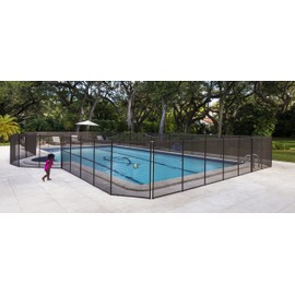 Pool Fence DIY by Life Saver Fencing Section Kit, 4 x 12-Feet, Brown