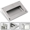 Bestgle Rectangular Stainless Steel Invisible Handles 2 Pieces Sliding Door