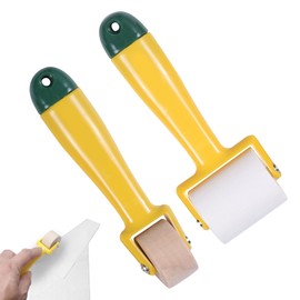 Wallpaper Roller, Crimping Roller, Masking Roller, Set of 2, Small, Sound Insulation, Abrasion Resistant, Anti-Slip, Wallpaper Repair, For Wallpaper Pasting, Pressure Roller, Painting, Deadening