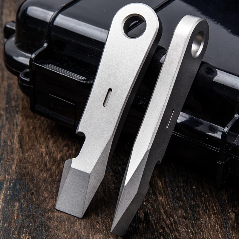 EDC Lever Bar, Titanium Tool, Multifunctional Pry Tool with Bottle