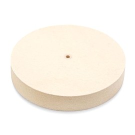 Polishing Wheel for Felt Sanding Block (95% Wool) with Hole, Diameter 150 mm, 20 mm Thick, Polishing Felt for Angle Grinder and Lathe, Sanding Block Disc Made of Wool Felt - Made in Germany