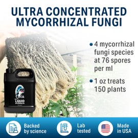Plant Success 16 oz Orca Liquid Mycorrhizae for Plants - Mycorrhizal Fungi Root Stimulator and Booster - Enhance Plant Success with Microbes for Soil