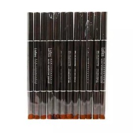 Guitar 로페즈 아이브로우 펜슬 눈썹 펜슬 갈색 12P Lopez Eyebrow Pencil Brown 12P